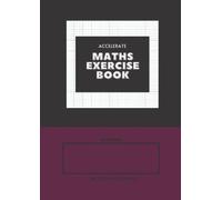 8mm Squared Maths Exercise Book - Wine Berry: A4 Graph notebook for Maths students, Science, Draftsmen and Draughtsmen
