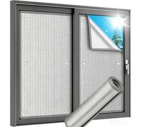 8mm Thick Aluminium Foil Window Insulation Board, Thermal Heat Reflective Cover with High Density EPE Foam Core, Double Sided Sun Blocking Film, Removable with Suckers