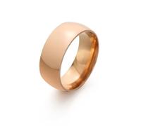 8mm Thick Ring Minimalist Alloy Ring for Men and Women High Quality Polished Wedding Band, 8, Titanium, No Gemstone