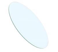 8mm Thick Tempered Glass Round Tabletop Polished Edge Clear Glass 22 Inch (550mm) - Ideal for Dining Coffee Tables and Home Decor