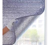 8mm Thickness Blackout Window Film Sun Protection Film Privacy Film for Bathroom Living Room Bedroom Office,Self-Adhesive Glass Window Film,Double-Sided Aluminum Foil (50x200cm/20"x79")