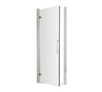 8mm Toughened Safety Glass Hinged Shower Door, Chrome, 900mm