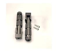 8mm Universal Pedals Folded Footrest Footpeg Compatible For Motorcycles Bicycles Electric Vehicles Mopeds Karts Scooters Motorbike Foot Pegs(Black)