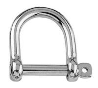 8mm Wide Dee Shackle - A4 (Marine Grade) Stainless - 1 Pack