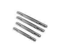 8mm Windows UPVC and Door Handle Split Spindle Bar 90mm to 140mm Solid Steel Silver Metal Spindles Slotted Ends for Window Doors Handles (8mm x 110mm)