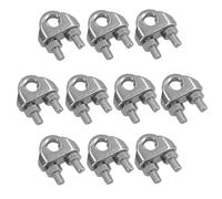 8mm Wire Rope/Cable Grip/Clamp Stainless Steel 316 Marine Grade 10 Pack