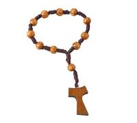 8mm Wooden Rosary With Crosses For Faithfuls Unisex Religious Prayer Gifts With Crosses For And Peace