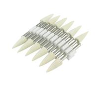 8mm Wool Felt Polishing Bits, 1/8'' Shank Conical Shape Wool Polishing Points for Dremel Rotary Tool (Pack of 12)