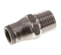 8mm x 1/4'' NPT Push-in Fitting with Male Threads Stainless Steel FKM