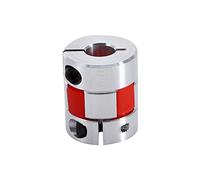 8mm X 10mm Flexible Plum Shaft Coupling, CNC Stepper Motor Encoder Coupler for Servo Motor, Encoder, Screw Drive, Machine Platform, Shock Absorption