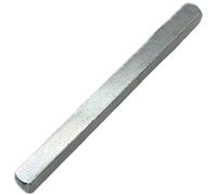 8mm x 130mm Plain Door Handle Spindle Square Solid Steel Bar - Heavy Duty Replacement Rod for Internal & UPVC Handles, Mortice Locks, Latch Sets, Lever Hardware Repair, DIY Fitting Parts
