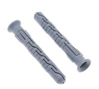 8mm x 140mm Long Plastic Wall Plugs for Screws, Heavy Duty Nylone Anchors, White Dowel Universal Expansion Fixings for Secure Mounting on Brick, Concrete, and Hollow Walls (Pack of 50)