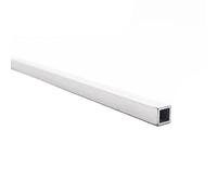 8mm x 1mm Thick Aluminum Alloy Square Tube Profile Rectangular Pipe Model Bracket Decoration Industry(245mm)