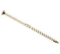 8mm x 80mm (50mm) (Pack of 20) Yellow 'M' Hardened Countersunk Torx Wood Timber Construction Screw Sleepr Screws with Flat Head High Performacne Carpenter Screws X10 - X12B 8x80_20
