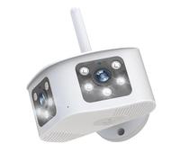 8MP 4K Dual Lens Panoramic Fixed Camera Ultra Wide Angle 180° Outdoor Camera Waiterproof Wireless IP CCTV Camera(8MP NO Card)