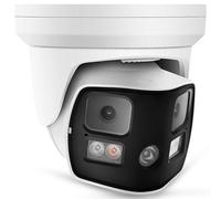 8MP 4K Dual Lens Poe IP Security Camera 180 Degree Panoramic Wide Angle, Full Color Night Vision, H.265, IP66, Compatible with Uniview NVR, NDAA Compliant