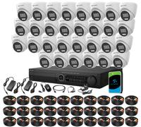 8MP 4K Hikvision-Compatible CCTV Kit PoC ColorVu Smart Light AcuSense DVR IP67