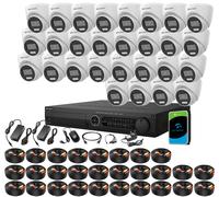 8MP 4K Hikvision-Compatible CCTV Kit PoC ColorVu Smart Light AcuSense DVR IP67