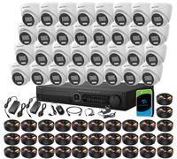 8MP 4K Hikvision-Compatible CCTV Kit PoC ColorVu Smart Light AcuSense DVR IP67