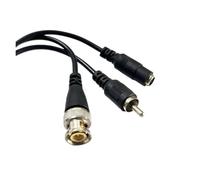 8MP CCTV 3 IN 1 Coax BNC Video Power Balun Transceiver To CAT5e 6 RJ45 DC + BNC Connector Cables For AHD Camera(5 Pairs)