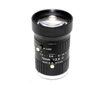 8MP CCTV Camera Lens 75mm C-Mount Manual Iris Focus F2.8 Aperture 1 Inch Image Format Security Camera Industrial Lens