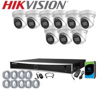8MP HIKVISION 4K DarkFighter CCTV IP POE CAMERA SYSTEM Night Vision IR Ooutdoor