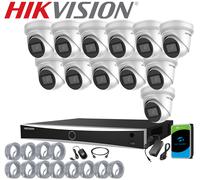 8MP HIKVISION 4K DarkFighter CCTV IP POE CAMERA SYSTEM Night Vision IR Ooutdoor