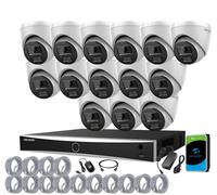 8MP HIKVISION 4K NVR CCTV PoE System Color 24/7 2-Way Audio IP UKVISION Camera