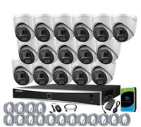 8MP HIKVISION 4K NVR CCTV PoE System Color 24/7 2-Way Audio IP UKVISION Camera