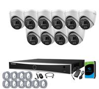 8MP HIKVISION 4K NVR CCTV PoE System Color 24/7 2-Way Audio IP UKVISION Camera