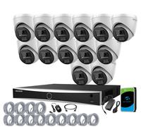 8MP HIKVISION 4K NVR CCTV PoE System Color 24/7 2-Way Audio IP UKVISION Camera