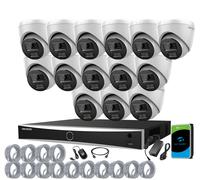 8MP HIKVISION 4K NVR CCTV PoE System Color 24/7 2-Way Audio IP UKVISION Camera