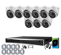 8MP HIKVISION 4K NVR CCTV PoE System Color 24/7 2-Way Audio IP UKVISION Camera