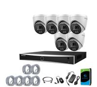 8MP HIKVISION 4K NVR CCTV PoE System Color 24/7 2-Way Audio IP UKVISION Camera
