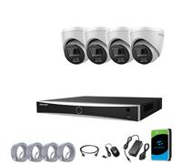 8MP HIKVISION 4K NVR CCTV PoE System Color 24/7 2-Way Audio IP UKVISION Camera