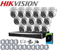 8MP HIKVISION CCTV 4K COLORVU IP POE 2-WAY AUDIO CAMERA SYSTEM AI Detection KIT