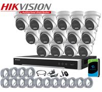8MP HIKVISION CCTV 4K SMART COLORVU IP POE 2-WAY AUDIO SPEKAER CAMERA SYSTEM KIT