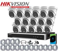 8MP HIKVISION CCTV 4K SMART COLORVU IP POE 2-WAY AUDIO SPEKAER CAMERA SYSTEM KIT