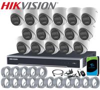8MP HIKVISION CCTV 8MP 4K NVR 5MP COLORVU IP POE OUTDOOR AUDIO CAMERA SYSTEM KIT