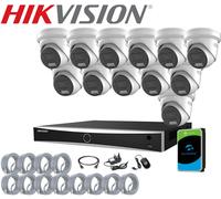 8MP HIKVISION IP POE CCTV 4K SMART LIGHT COLORVU 2-WAY AUDIO CAMERA SYSTEM KIT