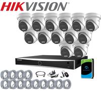 8MP HIKVISION IP POE CCTV 4K SMART LIGHT COLORVU 2-WAY AUDIO CAMERA SYSTEM KIT