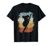 8os Retro Australian Marsupial Climbing Koala Silhouette T-Shirt