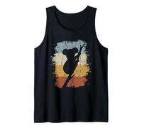 8os Retro Australian Marsupial Climbing Koala Silhouette Tank Top