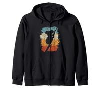 8os Retro Australian Marsupial Climbing Koala Silhouette Zip Hoodie