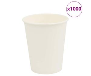 (8oz/200ml) vidaXL Paper Coffee Cups Disposable Cup Coffee Hot Beverage Cup 1000 pcs White