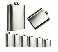 8oz, 220ml Stainless Steel Pocket Bottle Hip Flask Drink Whiskey Vodka Case Hold