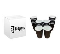 8oz Black Ripple Belgravia Disposable Coffee Cup x 500