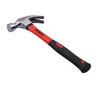 8Oz Claw Hammer .fibreglass Shaft With Rubber Grip Handle