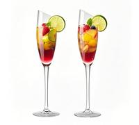 8Oz Hand Blown Martini Glasses Set of 2, Nick and Nora Cocktail Glasses, Coupe Glassware, Small Cocktail Glasses for Manhattan, Cosmopolitan, Espresso with Gift Box