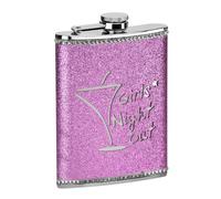 8oz Hip Flask Sparkling Finish Gift Pocket Bar Travel Camping Outdoor Indoor New